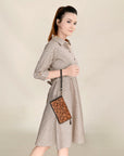 OHLAY OHA129A Clutch Hand Tooled Genuine Leather women bag western handbag purse