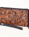 OHLAY OHA129A Clutch Hand Tooled Genuine Leather women bag western handbag purse