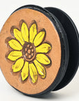 American Darling Hand Tooled Painted Pop Phone Grip Stand Holder Tan
