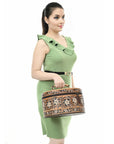 American Darling Jewelry Case Beautifully Hand Tooled Genuine Leather women bag western handbag purse