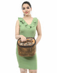 American Darling Jewelry Case Hand Tooled Genuine Leather Women Bag Western Handbag Purse