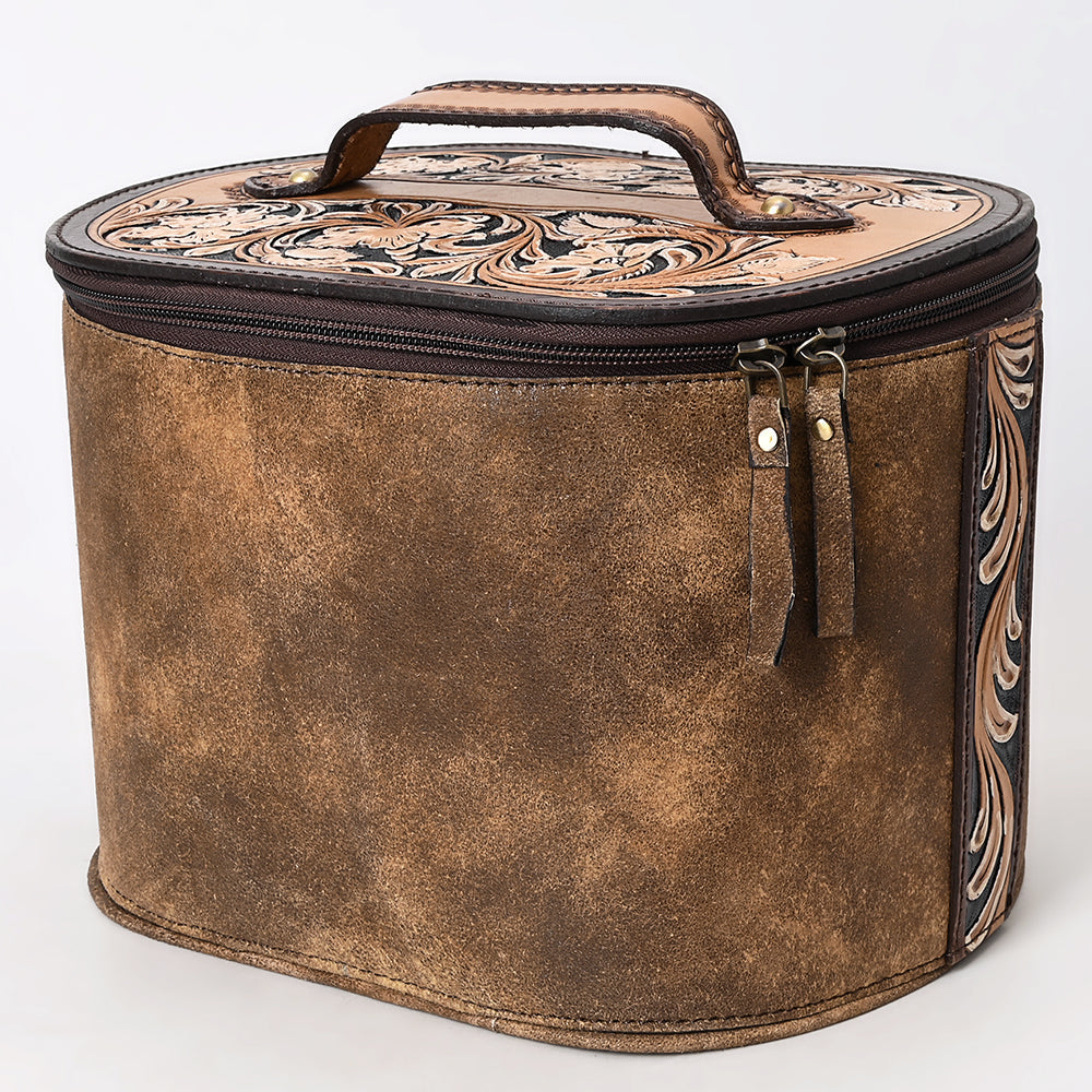 American Darling Jewelry Case Hand Tooled Genuine Leather Women Bag Western Handbag Purse