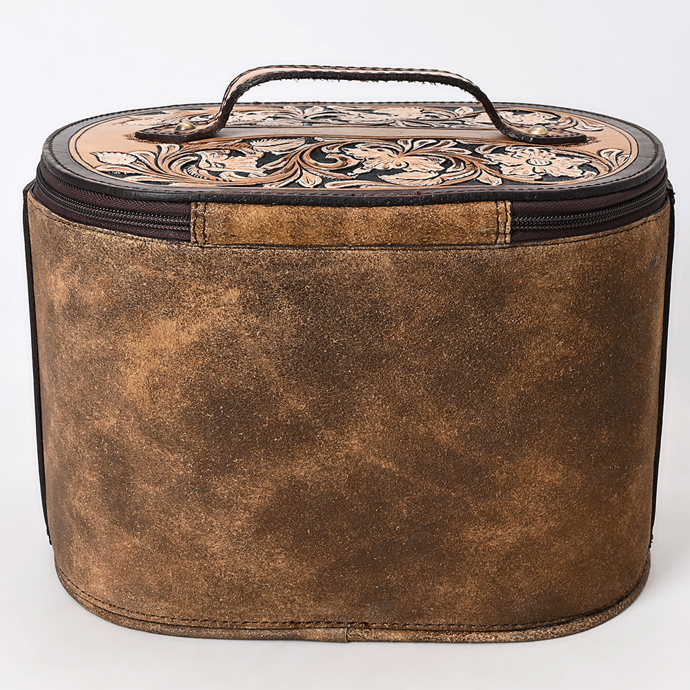 American Darling Jewelry Case Hand Tooled Genuine Leather Women Bag Western Handbag Purse