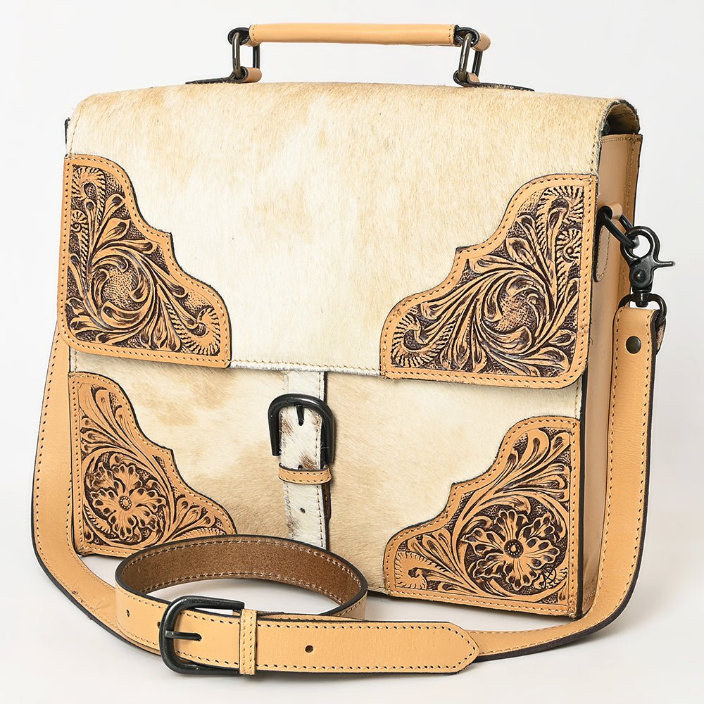 American Darling Hand Tooled Hair On Genuine Leather women bag western handbag purse