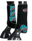 HILASON L M S Horse Front Leg Sport Boots| Printed Sport Boots| Horse Boots