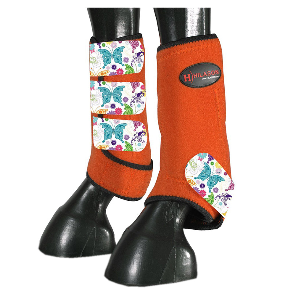 HILASON L M S Horse Front Leg Sport Boots| Printed Sport Boots| Horse Boots