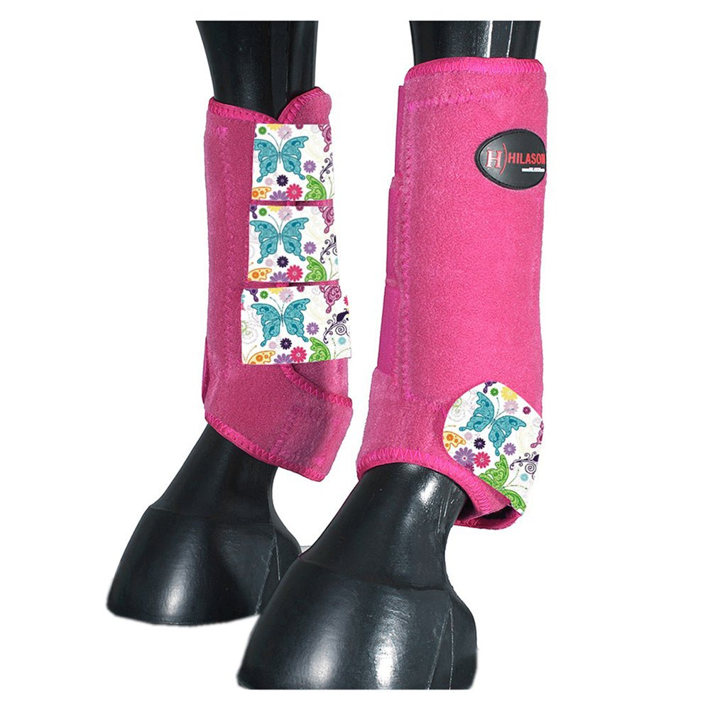 Front Leg Horse Sport Boots With Jumping Print Durable Neoprene Comfort Performance