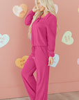 Danna Half Pullover Drawstring Pants Set