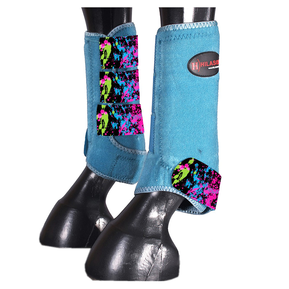 HILASON L M S Horse Front Leg Sport Boots| Printed Sport Boots| Horse Boots
