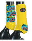 HILASON L M S Horse Rear Hind Leg Sport Boots Printed Hind Rear Leg Boots