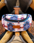 Compact Clip On Saddle Bag With Zipper Closure