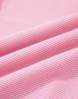 Ribbed Exposed Seam Drop Shoulder Pullover