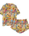 Baha Ranch Vintage Rodeo Poster Satin Pajama Set