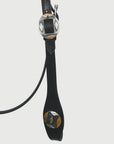 Hilason Western Horse Genuine Leather Headstall Bridle Engraved GS Concho Black