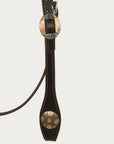 Hilason Western Horse Genuine Leather Headstall Bridle Engraved GS Concho Brown