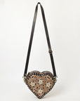 American Darling Canteen Hand Tooled Genuine Leather Women Bag Western Canteen Handbag Purse |