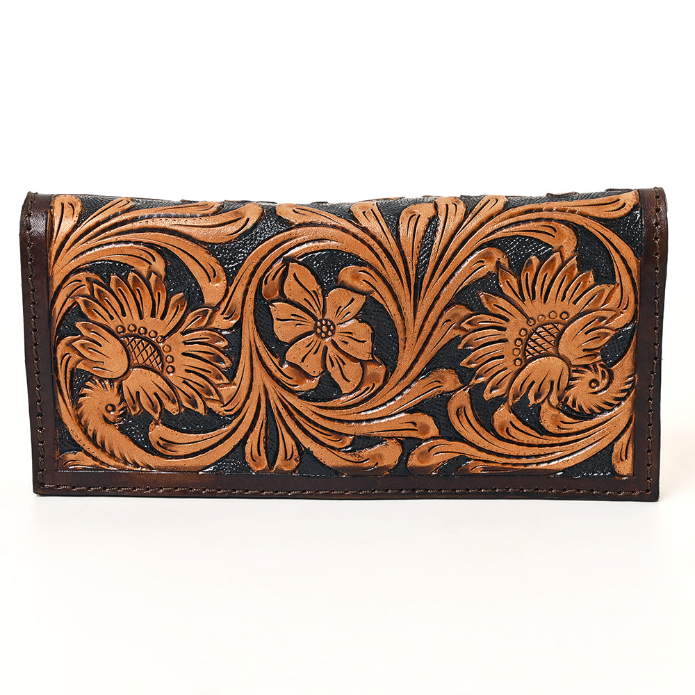 American Darling ADBGA428A Clutch Hand Tooled Genuine Leather women bag western handbag purse