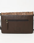 OHA119A Ohlay Western Genuine Leather Hand Tooled Women  Crossbody Bags