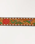 American Darling  Beautifully Hand Tooled Genuine American Leather Belt Men and  Women