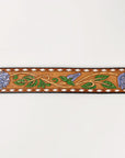 American Darling  Beautifully Hand Tooled Genuine American Leather Belt Men and  Women