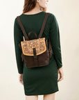 American Darling ADBGZ834 Hand Tooled Genuine Leather women bag western handbag purse