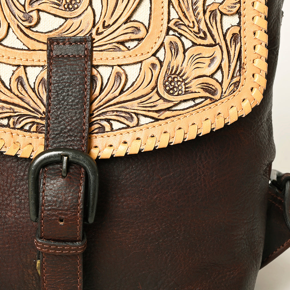 American Darling ADBGZ834 Hand Tooled Genuine Leather women bag western handbag purse