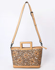 American Darling Hand Tooled Genuine Leather women bag western handbag purse