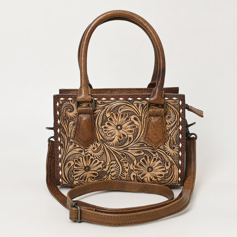 American Darling ADBG1452 Cross Body Hand Tooled Genuine Leather women bag western handbag purse