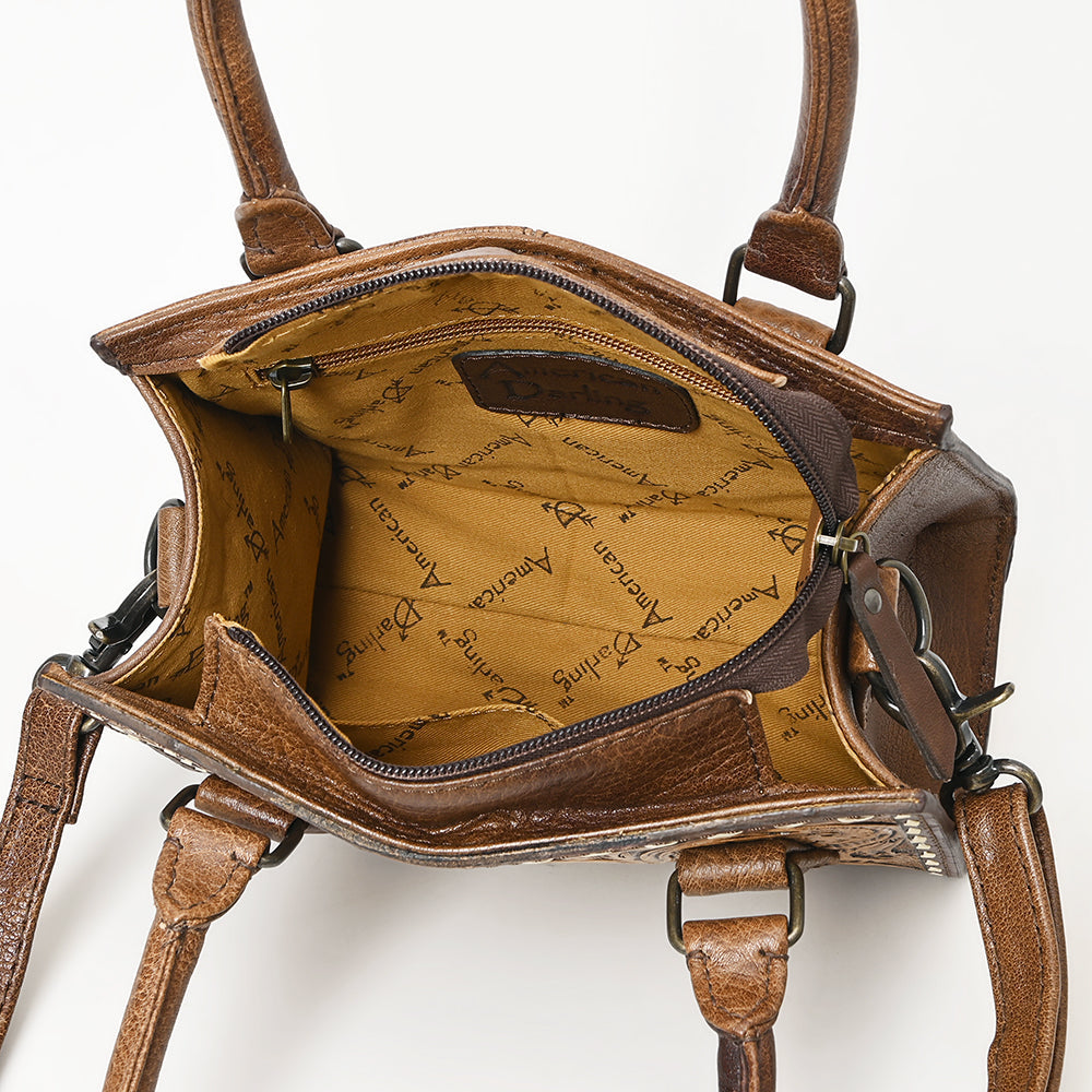 American Darling ADBG1452 Cross Body Hand Tooled Genuine Leather women bag western handbag purse