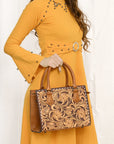 American Darling ADBG1453 Cross Body Hand Tooled Genuine Leather women bag western handbag purse