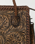 American Darling Adbg1459 Tote Hand Tooled Genuine Leather Women Bag Western Handbag Purse