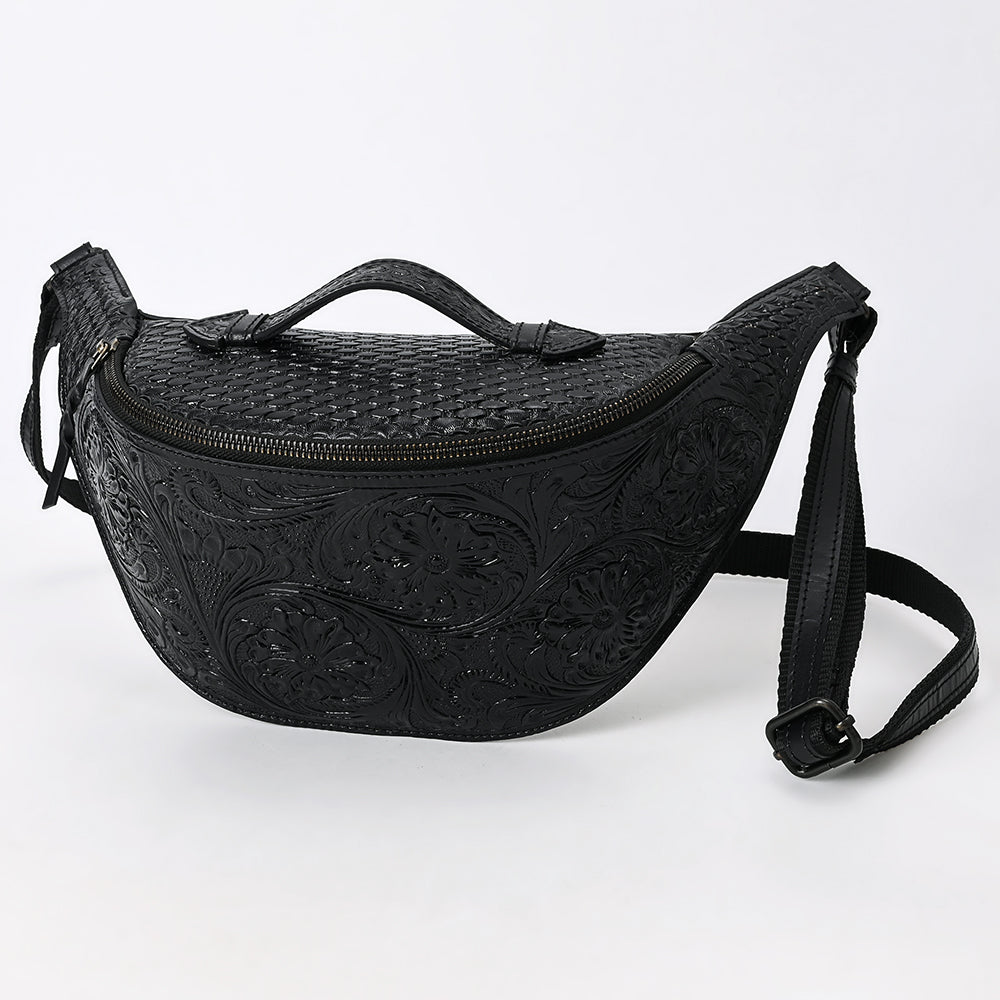 American Darling Fanny Pack Hand Tooled Genuine Western Leather Women Bag Handbag Purse |