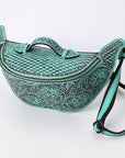 American Darling Fanny Pack Hand Tooled Genuine Western Leather Women Bag Handbag Purse |