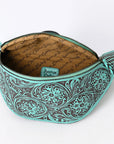 American Darling Fanny Pack Hand Tooled Genuine Western Leather Women Bag Handbag Purse |