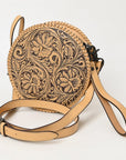 American Darling Canteen Hand Tooled Genuine Leather Women Bag Western Handbag Purse