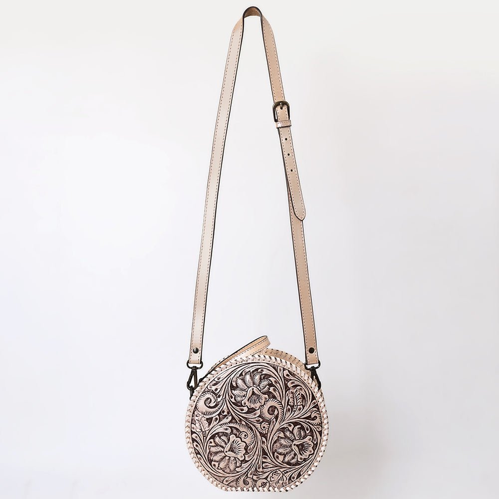 American Darling Canteen Hand Tooled Genuine Leather Women Bag Western Handbag Purse