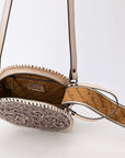 American Darling Canteen Hand Tooled Genuine Leather Women Bag Western Handbag Purse