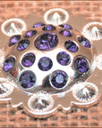 1.5 Inch HILASON Western Screw Back Purple Crystals Berry Concho Saddle & Tack