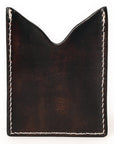 American Darling Floral Women & Men Hand Carved Genuine Leather Card Holder