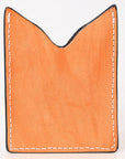 American Darling Floral Women & Men Hand Carved Genuine Leather Card Holder