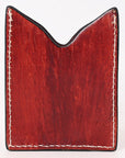 American Darling Floral Women & Men Hand Carved Genuine Leather Card Holder