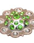 Hilason Olivine Crystal Rhinestone Bling Berry Concho Saddle Tack Cowgirl