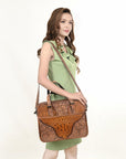American Darling ADBG1183A Crocodile Embossed Genuine Leather women bag western handbag purse