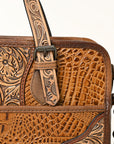 American Darling ADBG1183A Crocodile Embossed Genuine Leather women bag western handbag purse