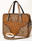 American Darling ADBG1183A Crocodile Embossed Genuine Leather women bag western handbag purse