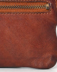 Spaghetti Western Swc436Cg Coin Purse Vintage Handmade Drum Dyed Genuine European Cowhide Leather Women Bag Western Handbag Purse