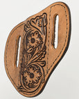 Hilason Leather Angled Knife Scabbard Sheath Cover Floral Tooled