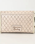 American Darling Wallet Hand Tooled Genuine Leather women bag western handbag purse