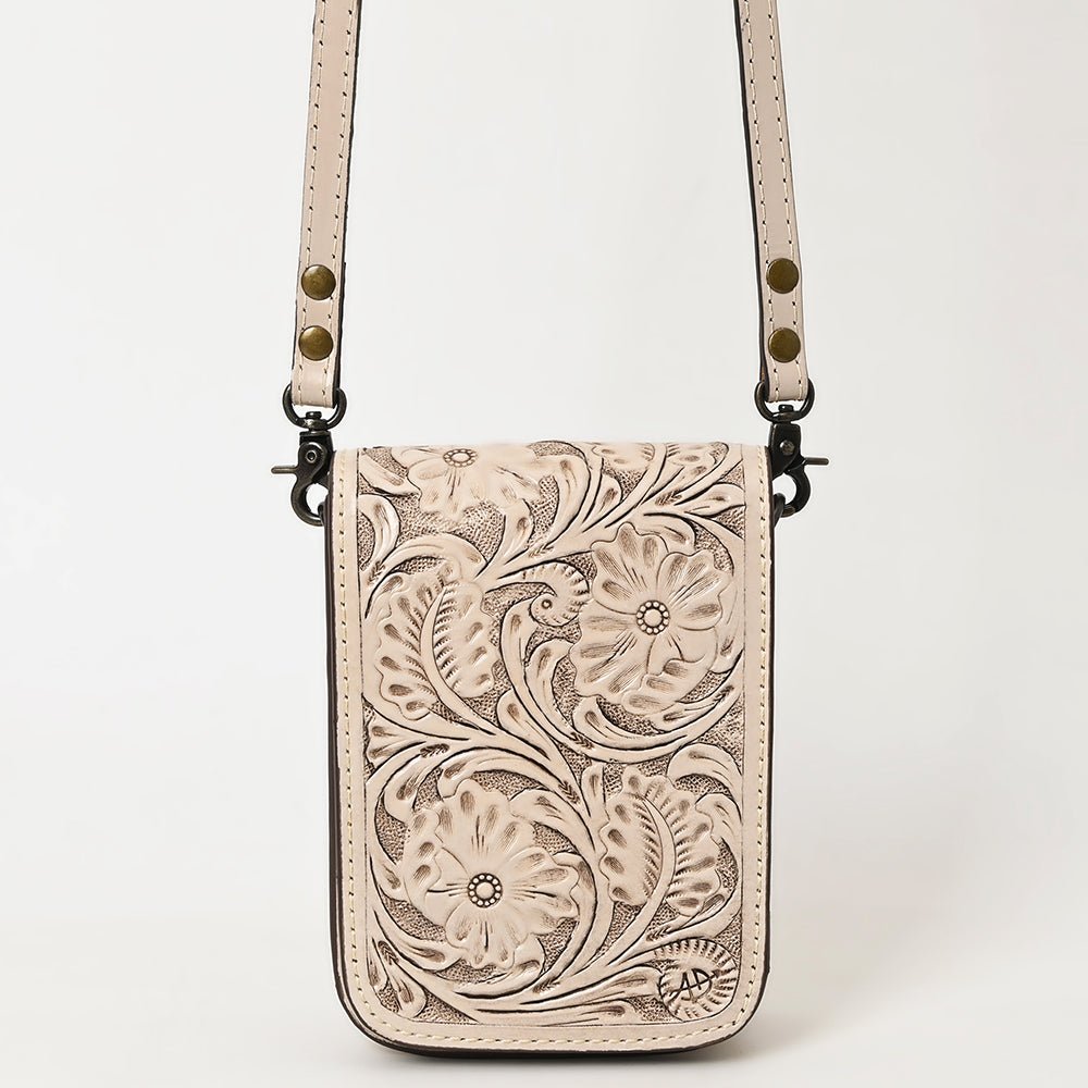 American Darling Cell Phone Holder Hand Tooled Genuine Leather women bag western handbag purse
