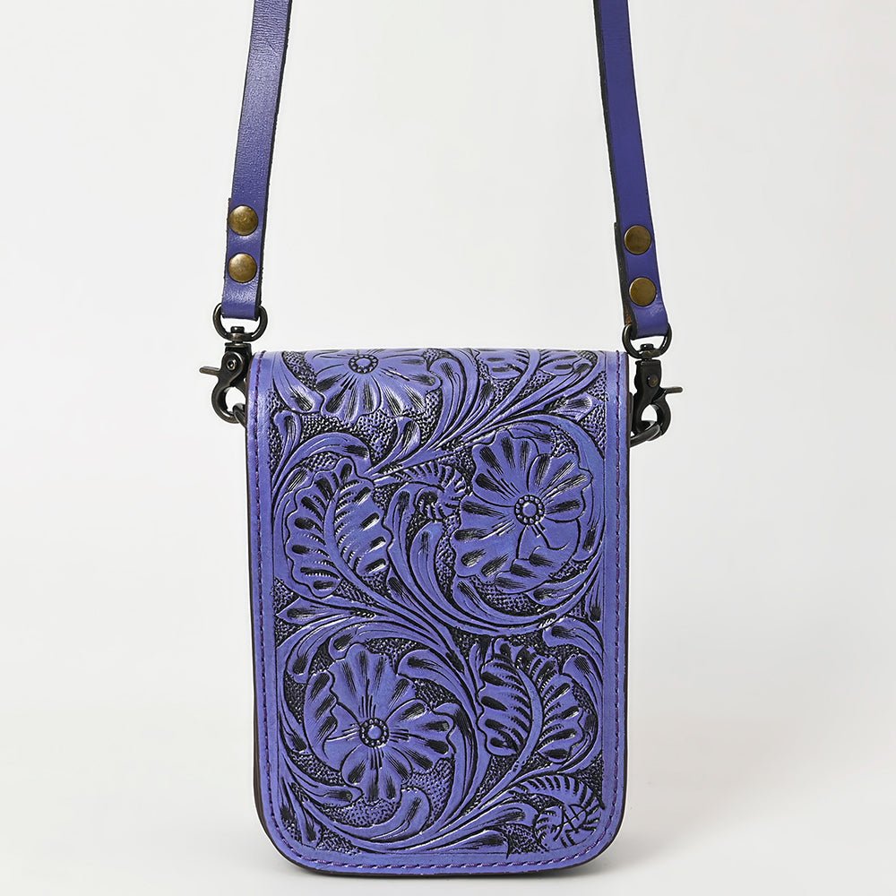 American Darling Cell Phone Holder Hand Tooled Genuine Leather women bag western handbag purse